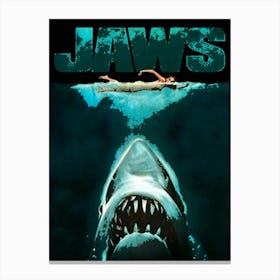 Jaws movie poster 3 Canvas Print