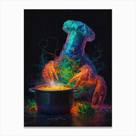 Crab In A Pot Canvas Print