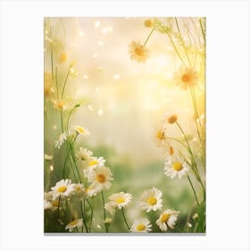 Daisy Flower Background Canvas Print
