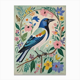 Floral Bird Canvas Print