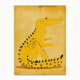 Yellow Alligator 2 Canvas Print