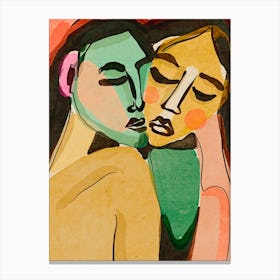 Lovers Canvas Print