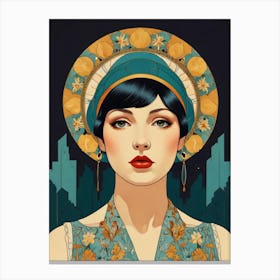 Deco Woman 3 Canvas Print