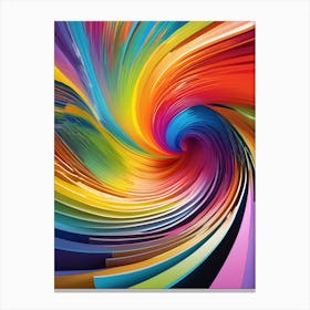 Colorful Spiral Canvas Print