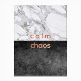 Calm Chaos Canvas Print