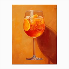 Aperol Spritz Orange 23 Canvas Print