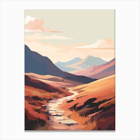 The West Highland Line Scotland 8 Hiking Trail Landscape Canvas Print