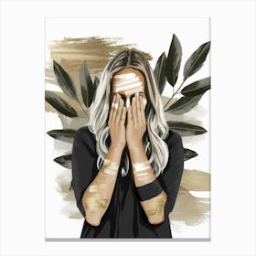 Cover Your Face Canvas Print