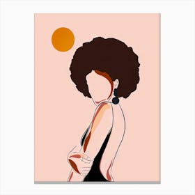 Afro Girl 3 Canvas Print