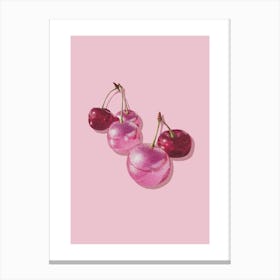 Disco Cherry Dopamine Decor Canvas Print