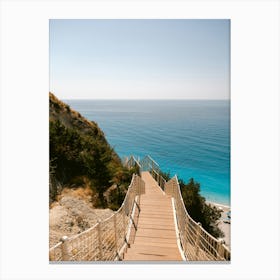 Stairs Leading To The Beach Canvas Print