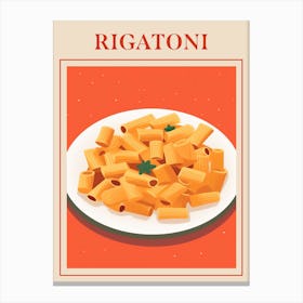 Rigatoni Alla Norma Italian Pasta Poster Canvas Print