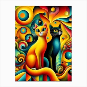 Two Cats Canvas Print