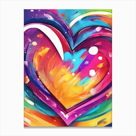 Heart Painting Canvas Print