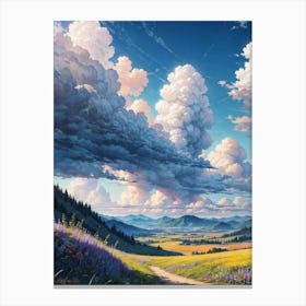 Virtual World Artwork Canvas Print