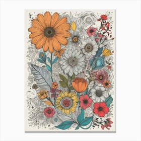 Flower Bouquet Canvas Print