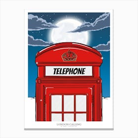 London Telephone Box Canvas Print