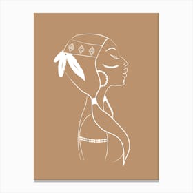 Native beauty Canvas Print