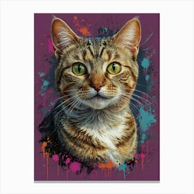 Tabby Cat Canvas Print