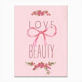 Love Beauty Canvas Print