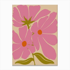 Pink Cosmos 1 Canvas Print