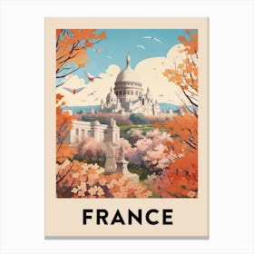 Vintage Travel Poster France 10 Canvas Print
