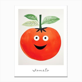 Friendly Kids Tomato 3 Poster Canvas Print