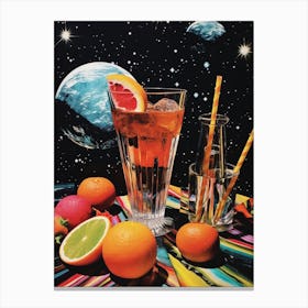 Photographic Cocktail Space Collage 2 Canvas Print