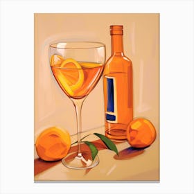 A glass of Aperol Canvas Print