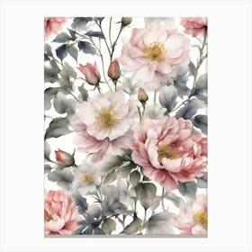 Pink Roses Canvas Print