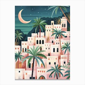 Arabic City At Night Canvas Print