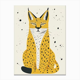 Yellow Bobcat 1 Canvas Print