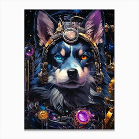 Steampunk Dog Canvas Print