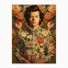 Harry Styles Kitsch Portrait 14 Canvas Print