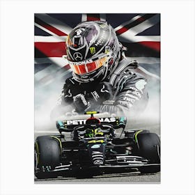 Lewis Hamilton Racing Canvas Print