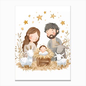 Nativity Scene Canvas Print