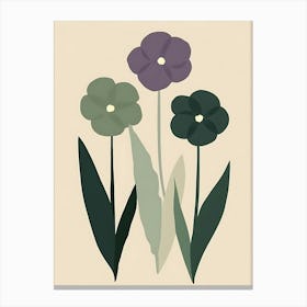 Three Flowers 6 Canvas Print