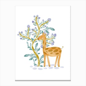 Giraffe Tree Canvas Print