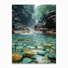 Waterfalls In The Mountains 1 Canvas Print