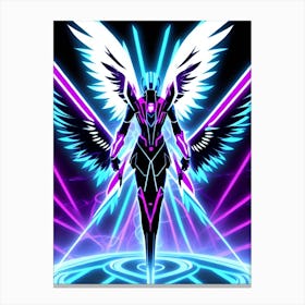 Neon Angel 4 Canvas Print