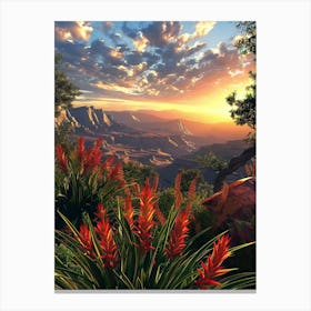 Sunset In The Grand Canyon 1 Canvas Print