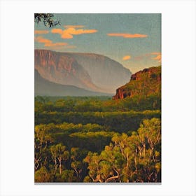 Kakadu National Park 2 Australia Vintage Poster Canvas Print