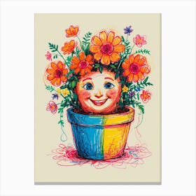 Flower Pot Canvas Print