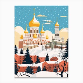 Russia 2 Travel Illustration Canvas Print