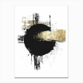 Black And Gold 41 Canvas Print