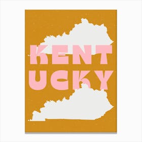 Kentucky State Canvas Print