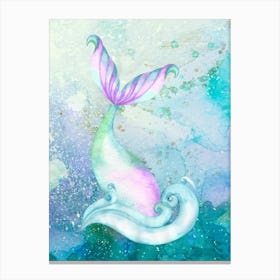 Happy Mermaid Canvas Print