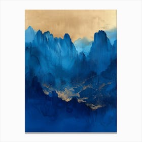 Blue And Gold Canvas Print Canvas Print