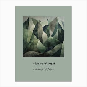 Landscapes Of Japan Mount Nantai Canvas Print