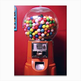 Bubble Gum Machine Retro Summer Photography 2 Canvas Print